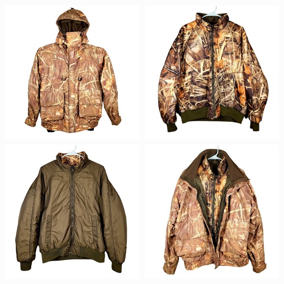 Cabela's Other - Heavy Cabela's Gore-tex 3‎ in 1 Advantage Wetlands Camo Hunting Jacket Mens L